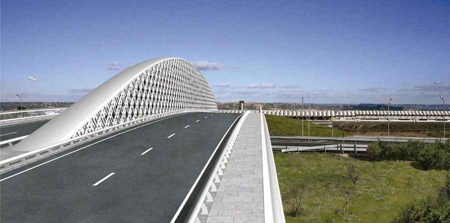 PUENTE SINGULAR ENTRE VALDEBEBAS Y LA T4   