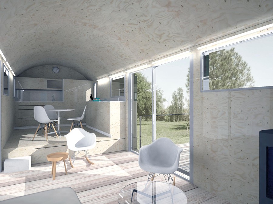 ACONDICIONAMIENTO VAGÓN DE TREN PARA VIVIENDA   