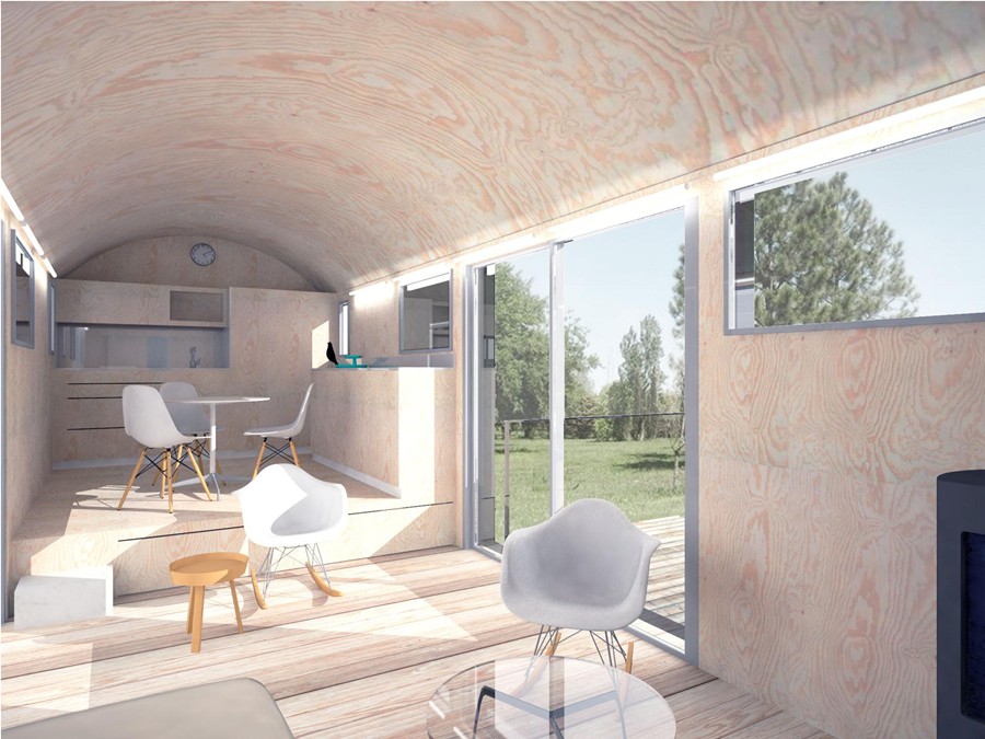 ACONDICIONAMIENTO VAGÓN DE TREN PARA VIVIENDA   