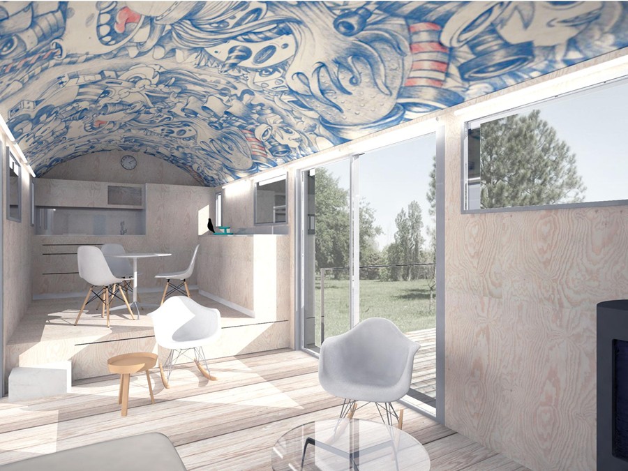 ACONDICIONAMIENTO VAGÓN DE TREN PARA VIVIENDA   