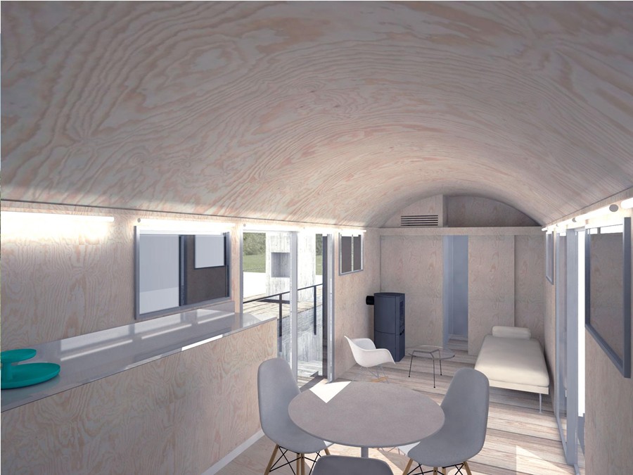 ACONDICIONAMIENTO VAGÓN DE TREN PARA VIVIENDA   