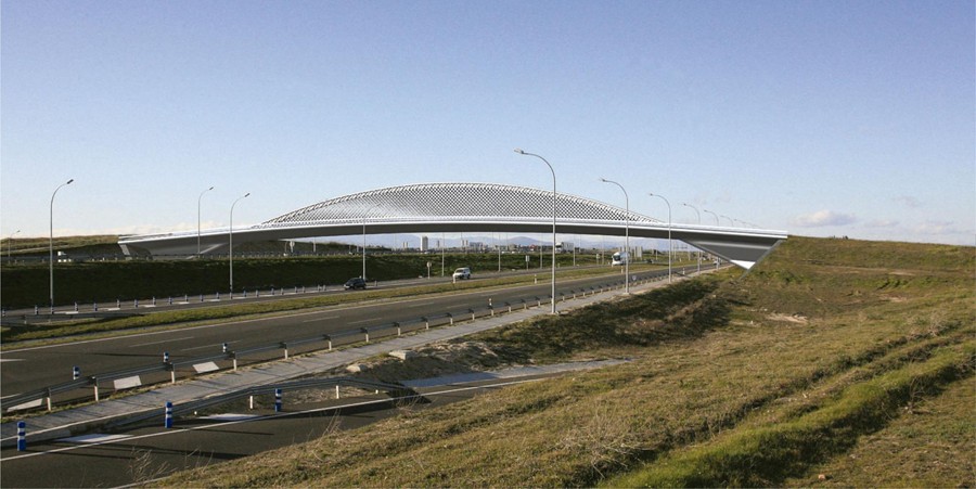 PUENTE SINGULAR ENTRE VALDEBEBAS Y LA T4   