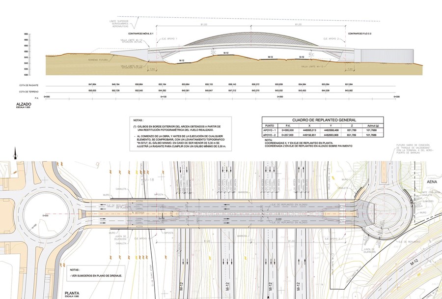 PUENTE SINGULAR ENTRE VALDEBEBAS Y LA T4   