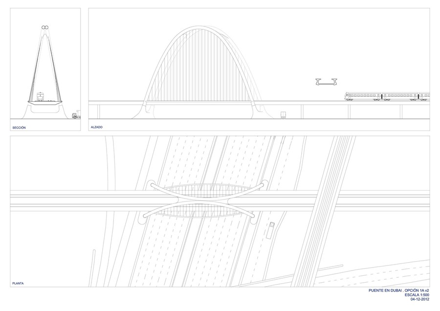 PUENTE FERROVIARIO EN DUBÁI