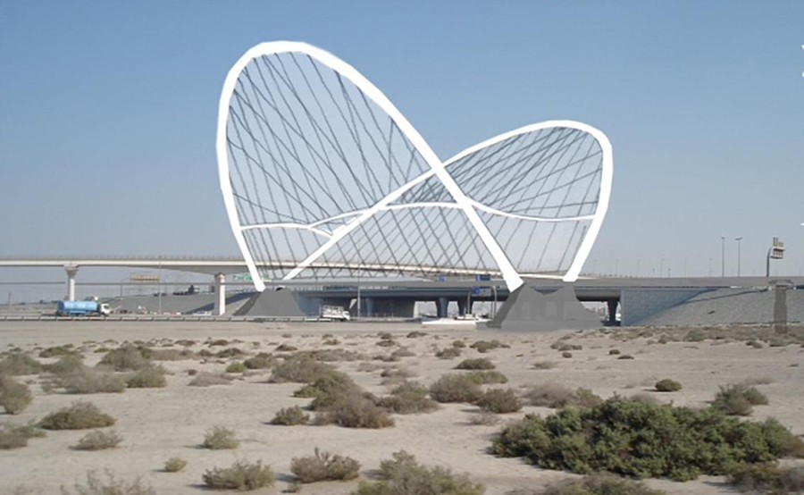 PUENTE FERROVIARIO EN DUBÁI