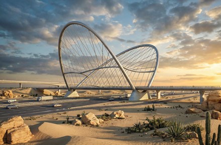 PUENTE FERROVIARIO EN DUBÁI